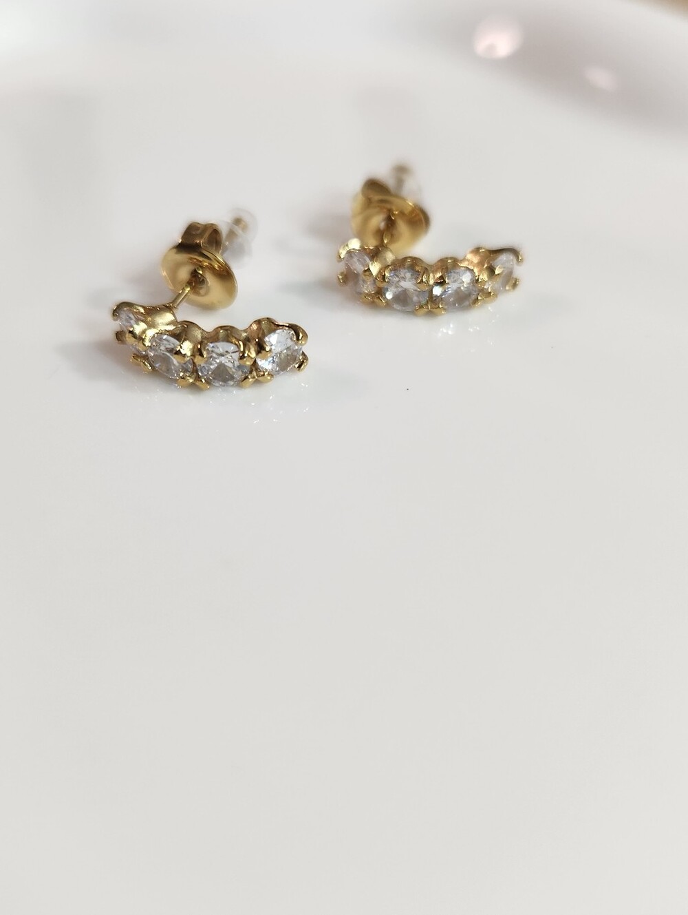 Gold Half Hoop Earrings